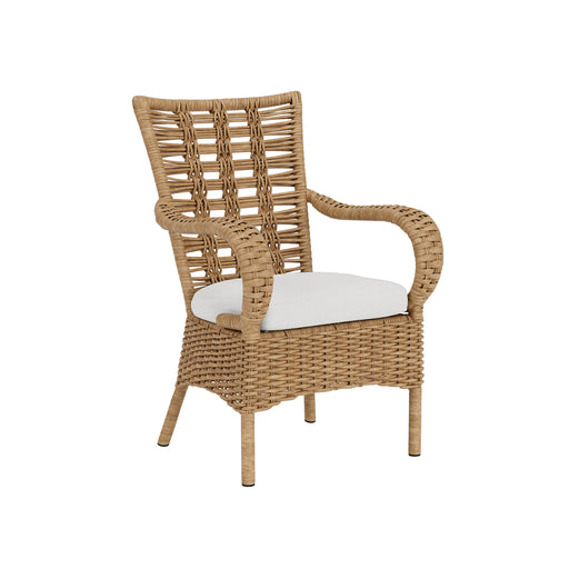Lloyd Flanders Magnolia Dining Armchair, three-quarter view