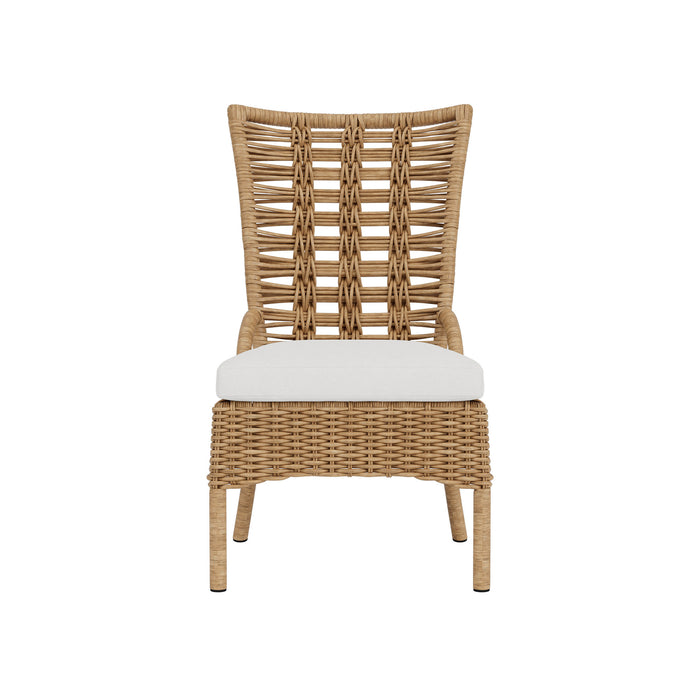 Lloyd Flanders Magnolia Armless Dining Chair, front view