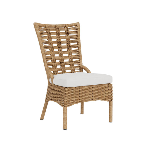 Lloyd Flanders Magnolia Armless Dining Chair, three-quarter view