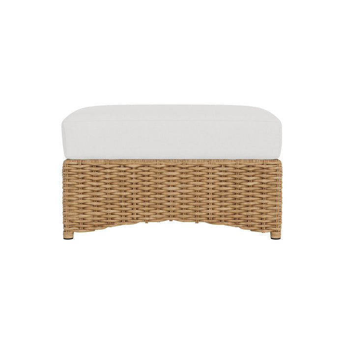 Lloyd Flanders Magnolia Ottoman, front view