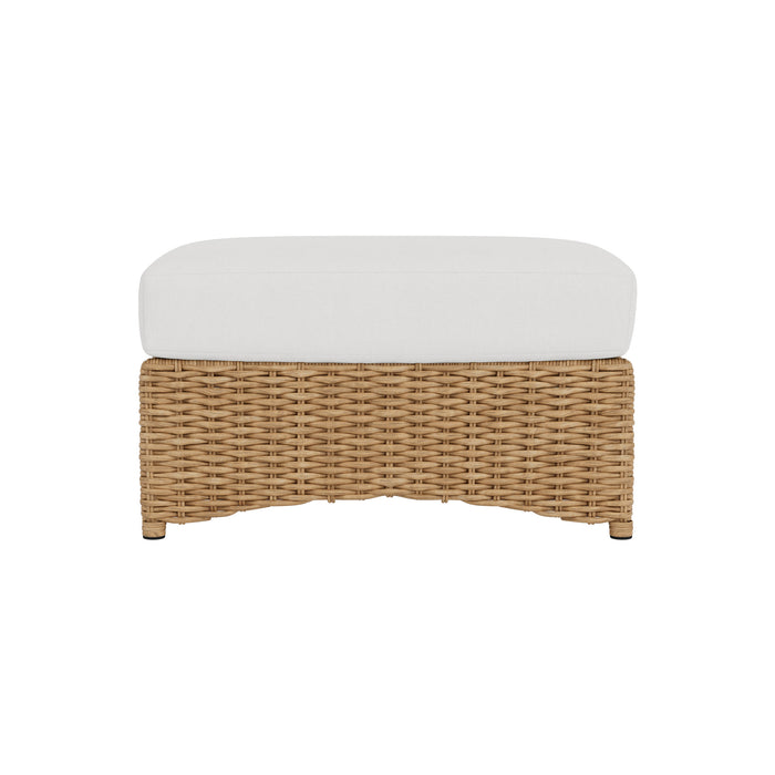 Lloyd Flanders Magnolia Ottoman, back view