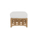 Lloyd Flanders Magnolia Ottoman, side view