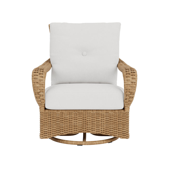 Lloyd Flanders Magnolia Swivel Glider Lounge Chair, front view