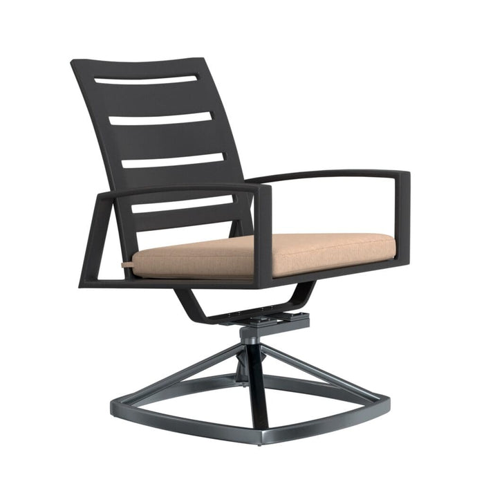 OW Lee Arc Swivel Rocker Dining Arm Chair