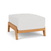 Alpine Ottoman in Natural Teak Finish