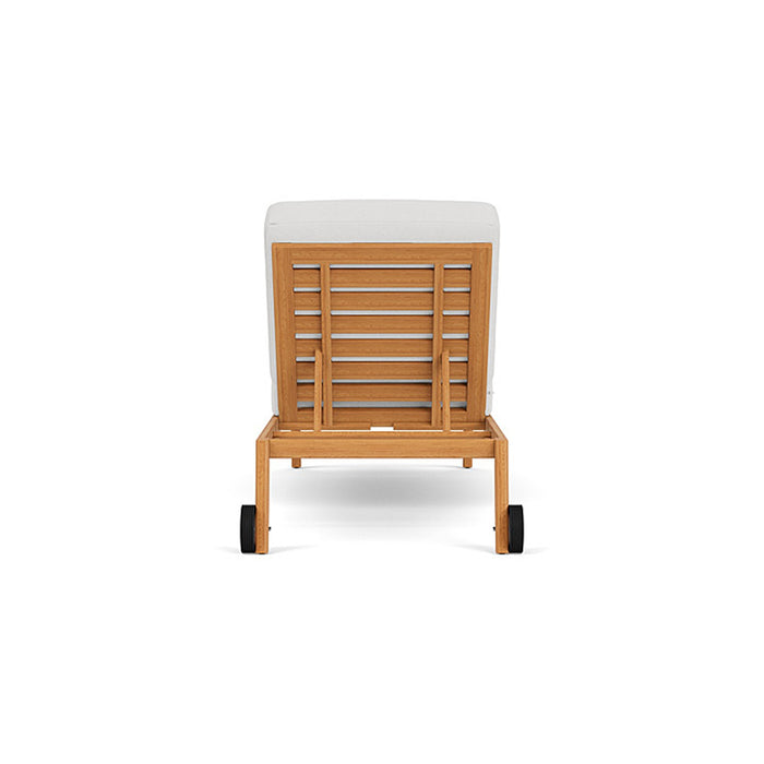 Lloyd Flanders Alpine Pool Chaise in Natural Teak Finish