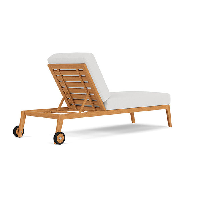 Lloyd Flanders Alpine Pool Chaise in Natural Teak Finish