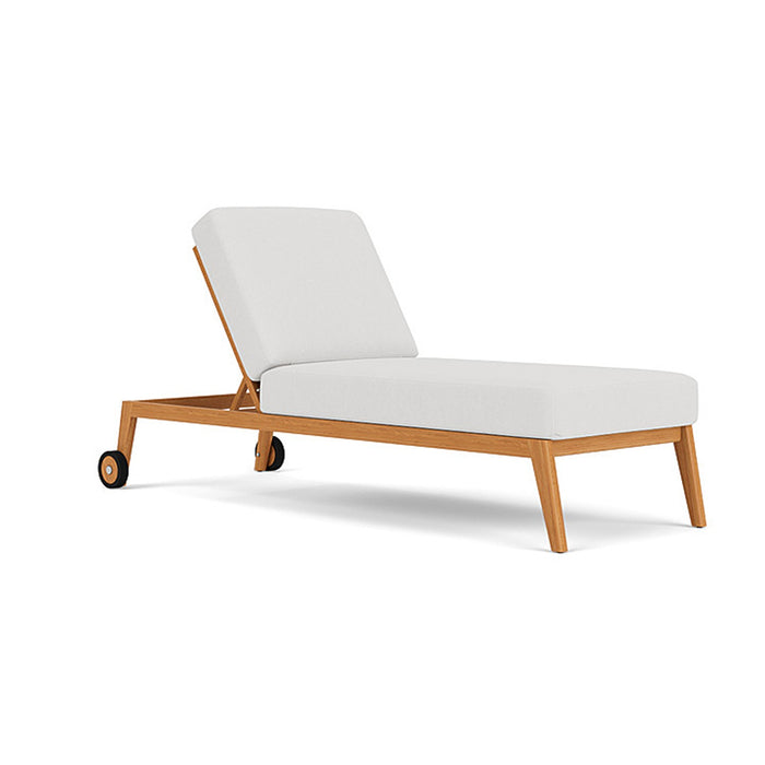 Lloyd Flanders Alpine Pool Chaise in Natural Teak Finish