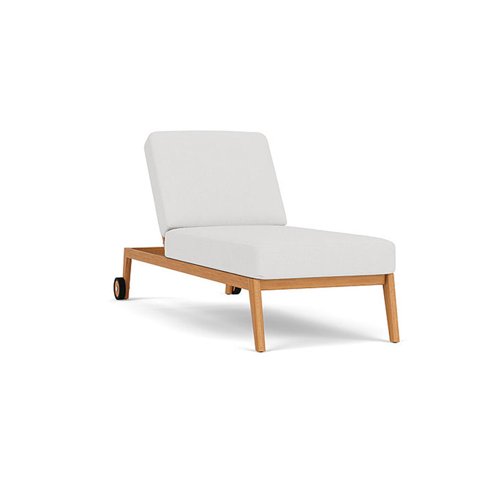 Lloyd Flanders Alpine Pool Chaise in Natural Teak Finish