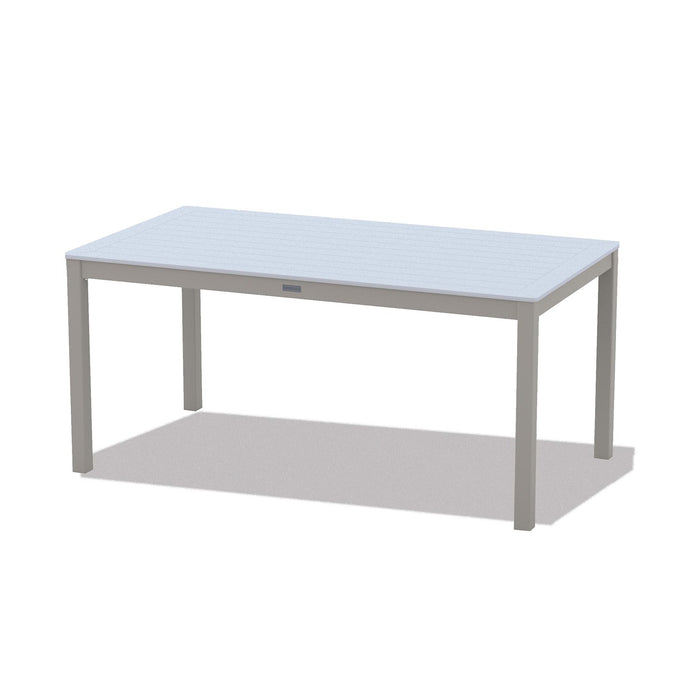 Telescope Casual Slat Dining Height Parson Table With 36" x 64" Rectangular Table Top