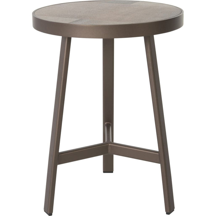 OW Lee Marin 20" Marin Side Table With Porcelain Top