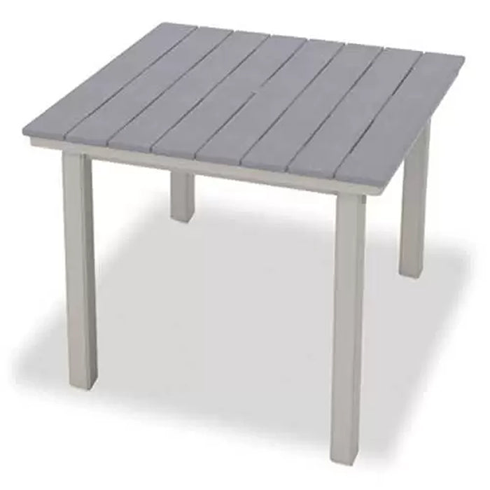 Telescope Casual Rustic Polymer Bar Height Table With 42" Square Table Top