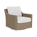 Milan Swivel Glider Lounge Chair in Brushwood Finish
