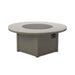 54" Round Top Chat Height Rustic Polymer Fire Table