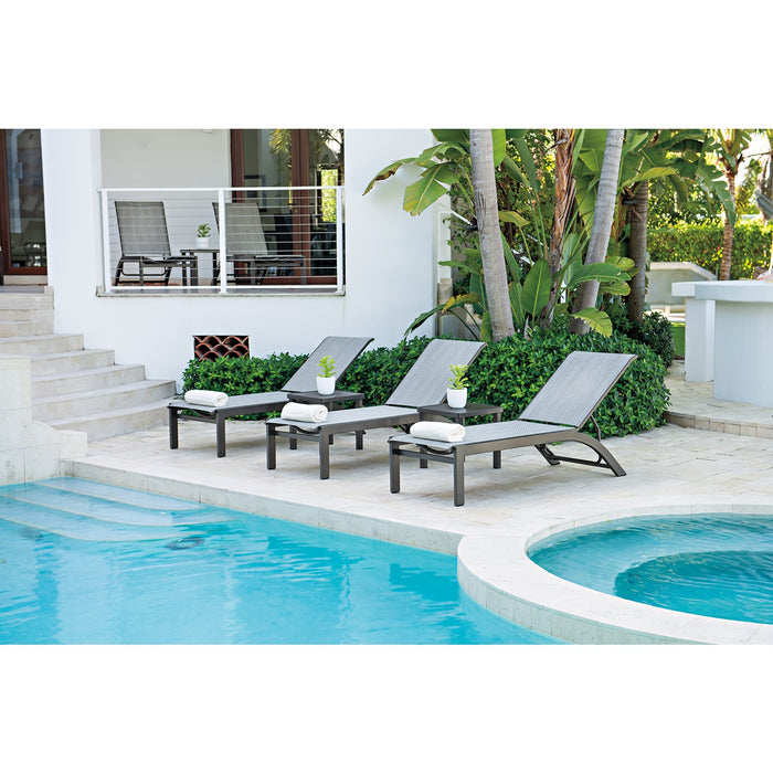 Telescope Casual Kendall Sling Lay-flat Long Frame Stacking Armless Chaise