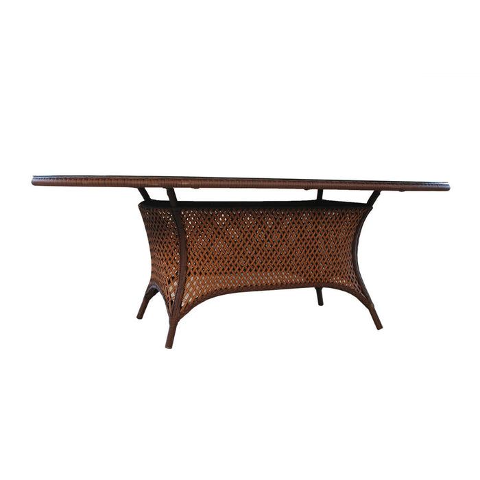 Grand Traverse 84" Oval Umbrella Dining Table