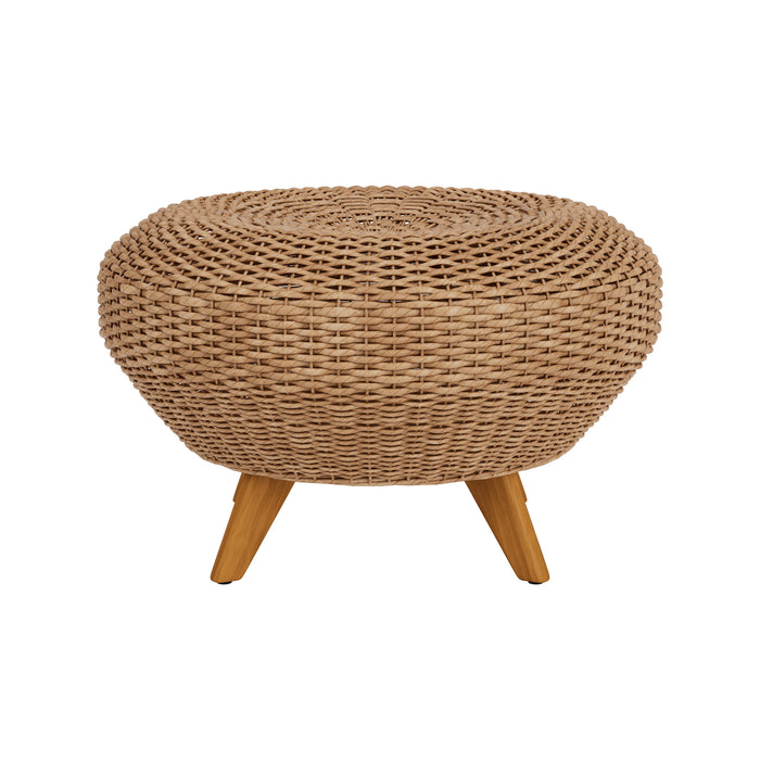 Lloyd Flanders Tobago Ottoman, front view