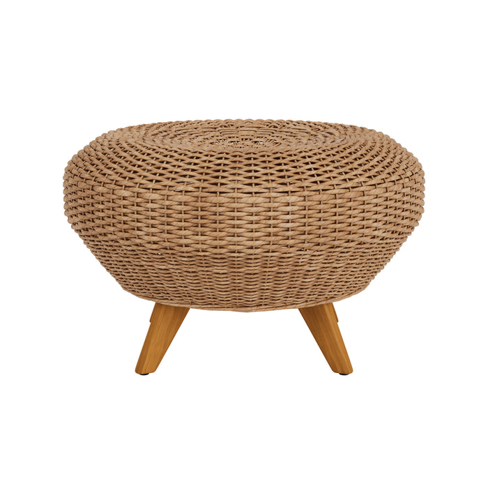 Lloyd Flanders Tobago Ottoman, back view