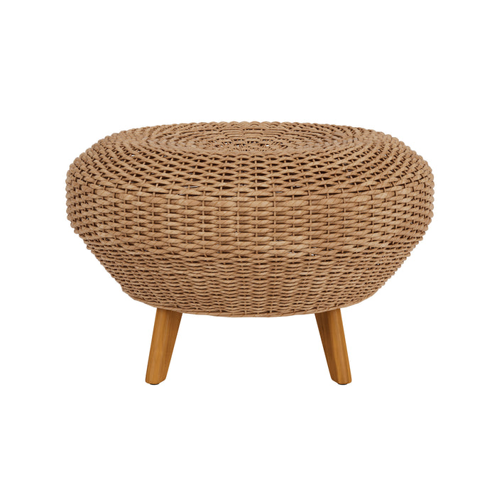 Lloyd Flanders Tobago Ottoman, side view