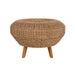 Lloyd Flanders Tobago Ottoman, side view