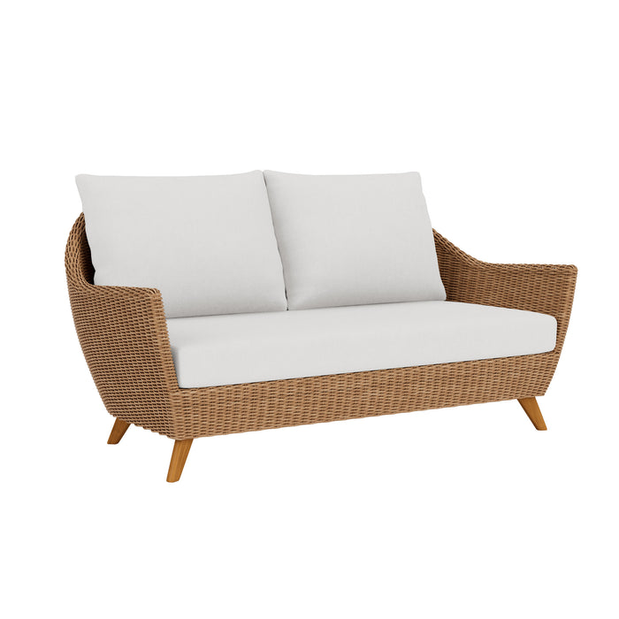 Lloyd Flanders Tobago Loveseat, three-quarter view