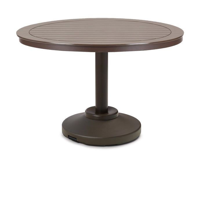 Telescope Casual Slat Dining Height 80-Pound Pedestal Table With 42" Round Table Top