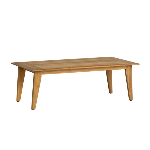Lloyd Flanders Alpine 48" Rectangular Cocktail Table in Natural Teak Finish