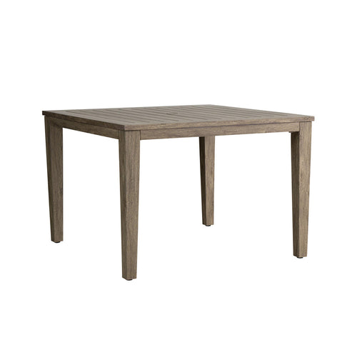 Lloyd Flanders Frontier 44" Square Umbrella Dining Table