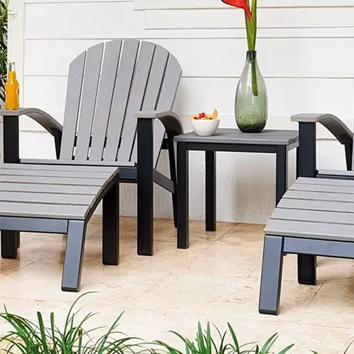 Telescope Casual Rustic Polymer Coffee Height Parson Table With 36" Square Table Top