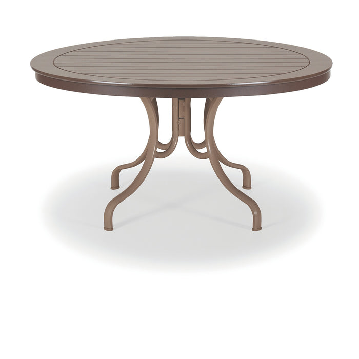 Telescope Casual Slat Dining Height Deluxe Table With 48" Round Table Top