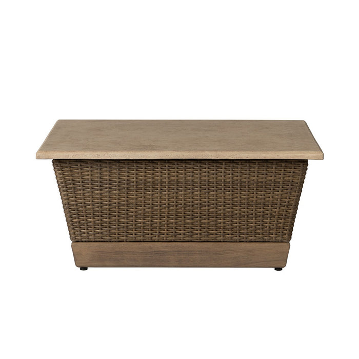 Lloyd Flanders Charisma 36" Square Cocktail Table in Brindle Finish