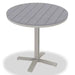 Rustic Polymer Bar Height Pedestal Table With 42" Round Table Top