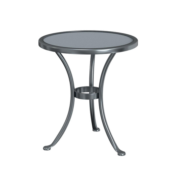 OW Lee 20" Round Micro Mesh Iron Side Table