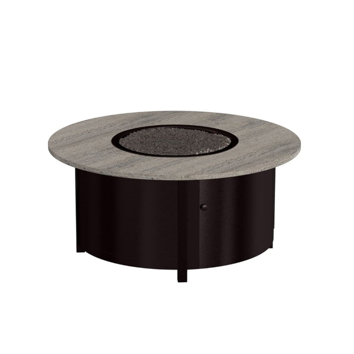 OW Lee Casual Fireside 42" Rd. Occasional Height Volante Aluminum Fire Pit