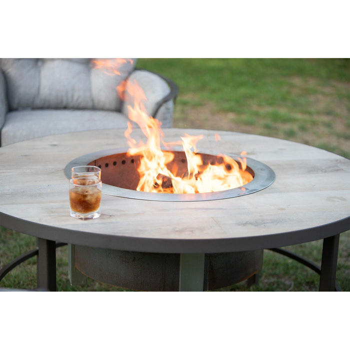 OW Lee Casual Fireside Compass Fire Pit Surround
