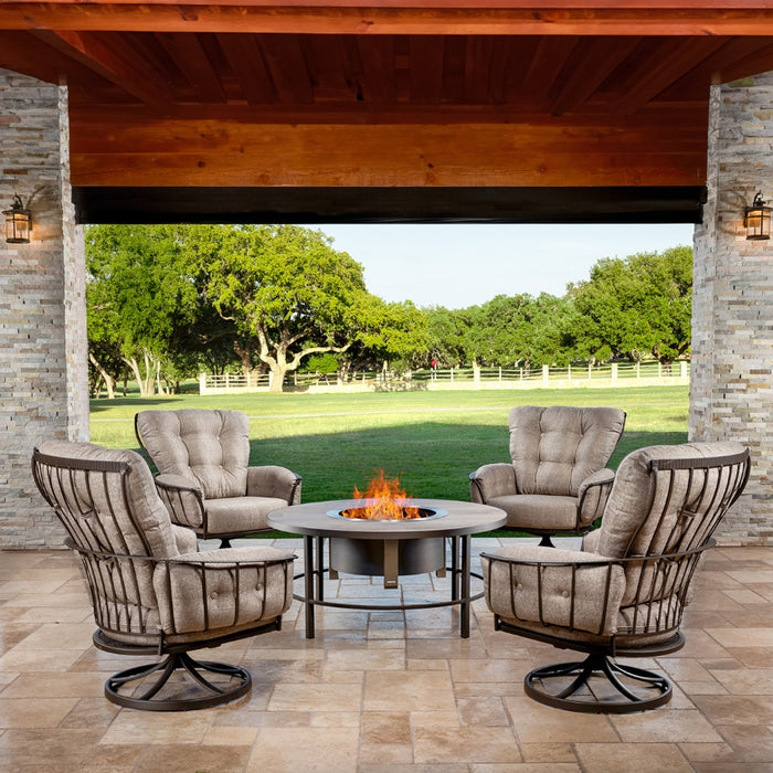 OW Lee Casual Fireside Compass Fire Pit Surround