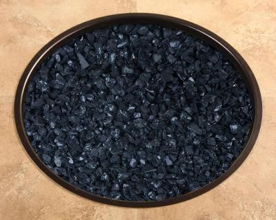 OW Lee Casual Fireside Black Crushed Fire Glass Kit, 6 lb