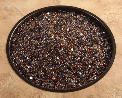 OW Lee Casual Fireside Amber Gem Fire Glass Kit, 6 lb