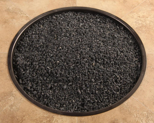 OW Lee Lava Granules fire media in a fire pit burner