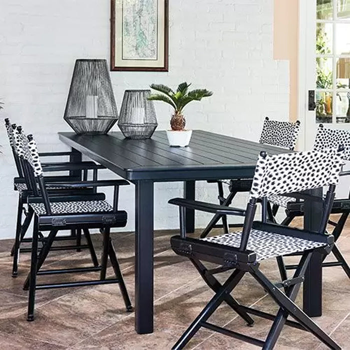 Telescope Casual Slat Dining Height Parson Table With 36" x 64" Rectangular Table Top