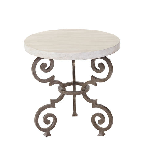 Lane Venture Hemingway Florentine Round End Table