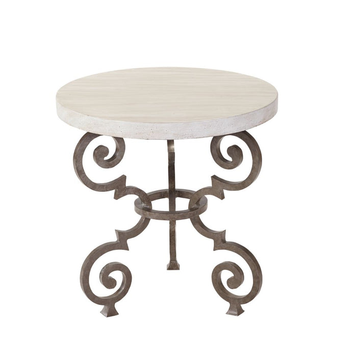 Lane Venture Hemingway Florentine Round End Table
