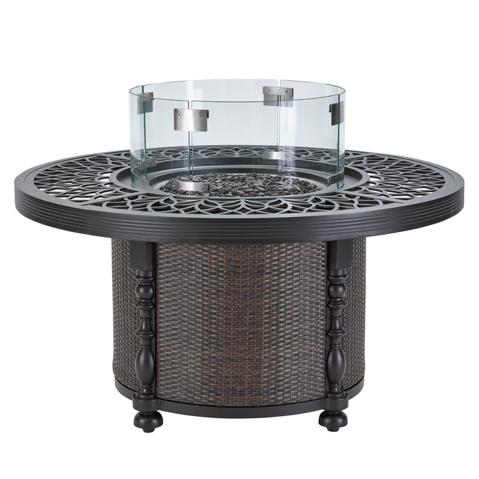 Lane Venture Hemingway Islands 48" Round Gas Fire Pit
