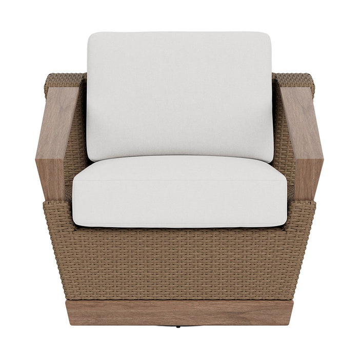 Lloyd Flanders Charisma Swivel Lounge Chair in Brindle Finish