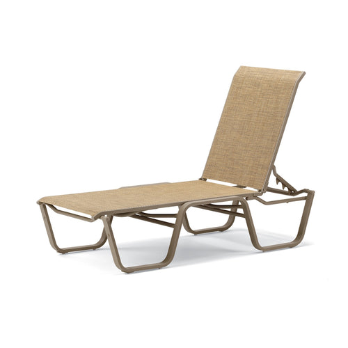 Telescope Casual Aruba II Sling Four-Position Lay-flat Stacking Armless Chaise