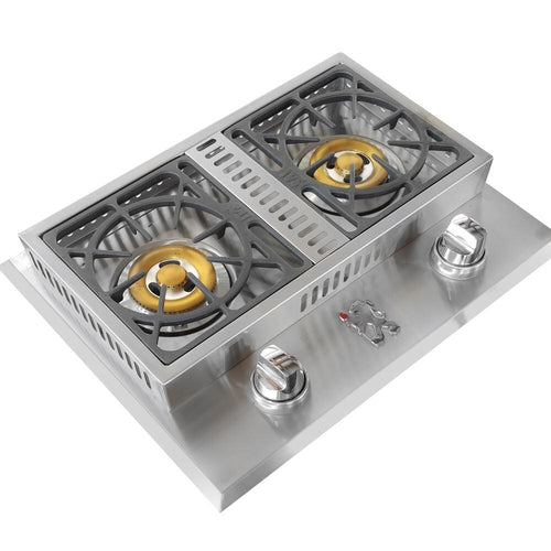 Lion Stainless Steel Drop In Gas Double Side Burner