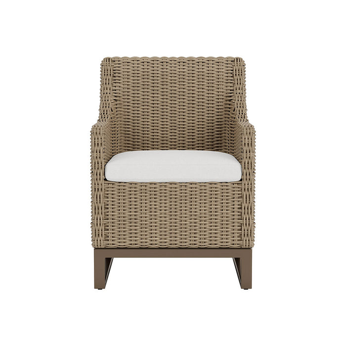 Lloyd Flanders Milan Dining Armchair in Brushwood Finish