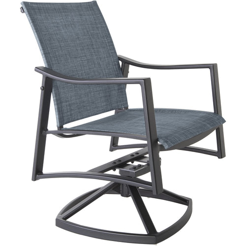 OW Lee Avana Sling Swivel Rocker Dining Arm Chair