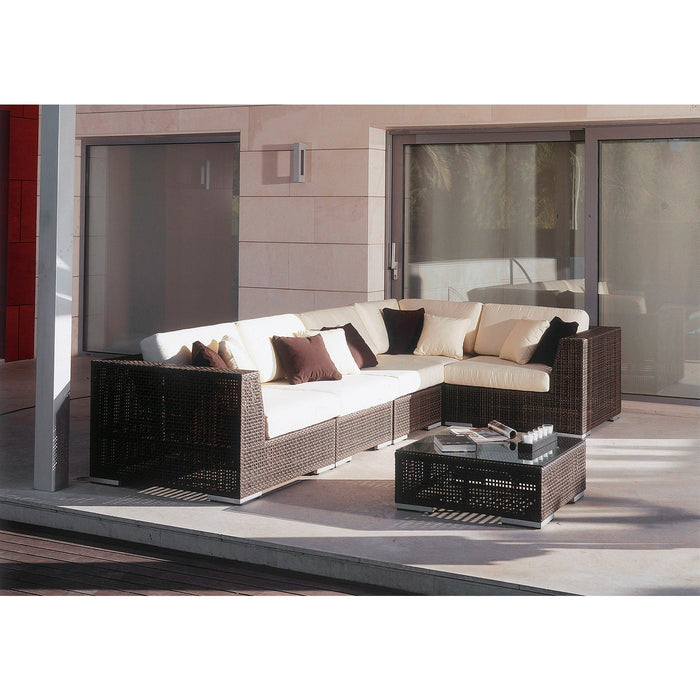 Atlantis Modular Corner Chair in a Pelican Reef Atlantis collection setting