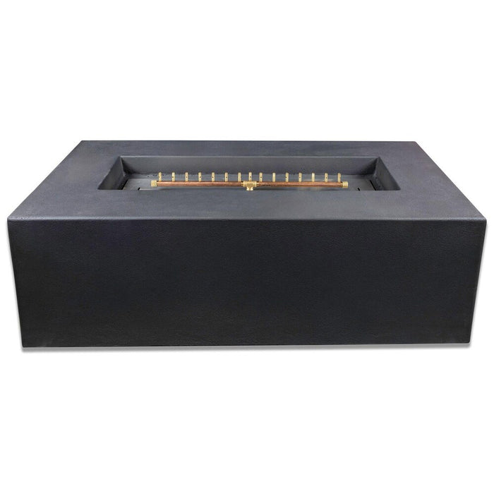 Blaze 60-Inch Rectangular Concrete Propane Fire Pit Table in Phantom